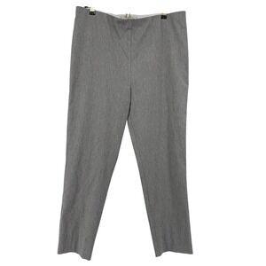 NWT Sara Campbell Flannel Sheri Pant XL Light Grey Pull On Trousers Made in USA